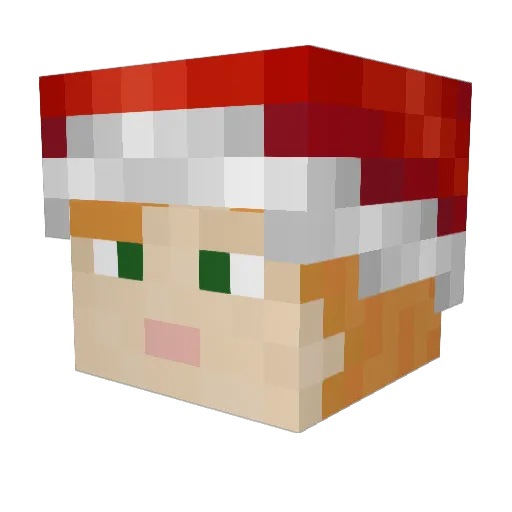 eoiia Minecraft avatar head, 3D render