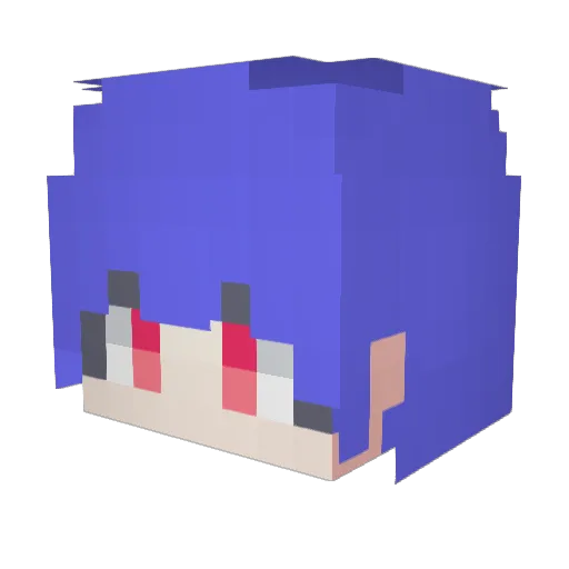eom0901 Minecraft avatar head, 3D render