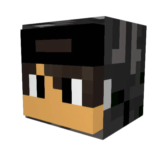 eomuhzin_ Minecraft avatar head, 3D render
