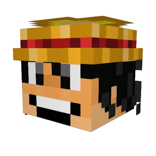 eopej Minecraft avatar head, 3D render