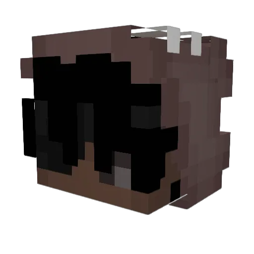 eopurp Minecraft avatar head, 3D render