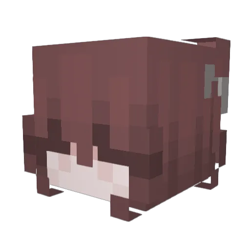 eoriya Minecraft avatar head, 3D render