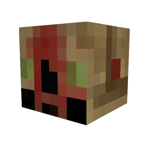 eosw Minecraft avatar head, 3D render