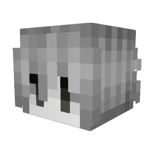 eotteteu Minecraft avatar head, 3D render