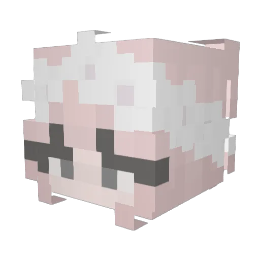 eoyu Minecraft avatar head, 3D render