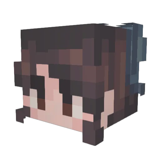 eozzerine Minecraft avatar head, 3D render