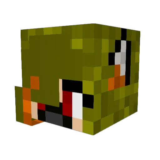 ep6 Minecraft avatar head, 3D render