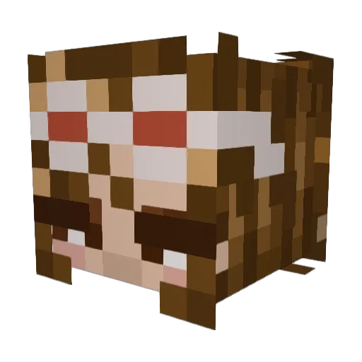 epaa967 Minecraft avatar head, 3D render