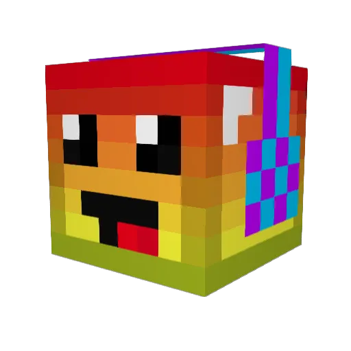 eph2002 Minecraft avatar head, 3D render