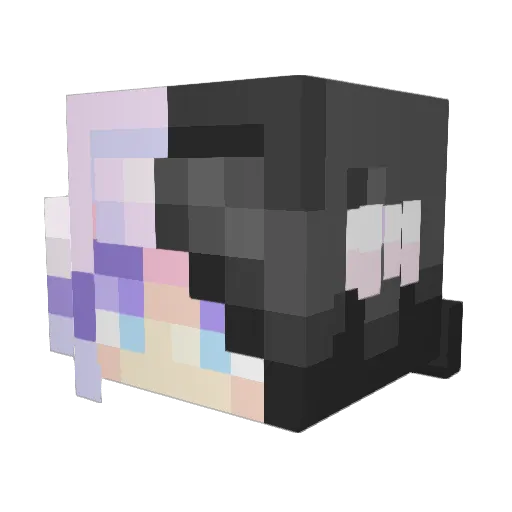 ephedian Minecraft avatar head, 3D render