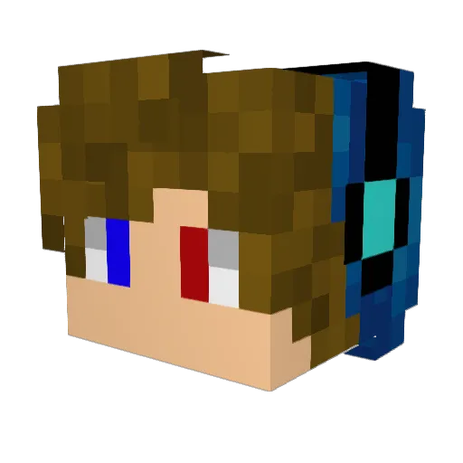 epic6G Minecraft avatar head, 3D render