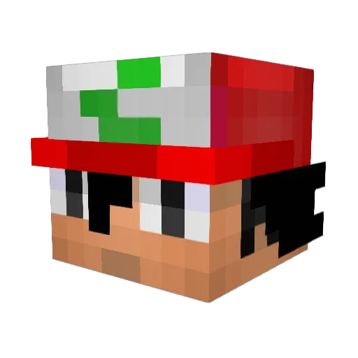 epic_waffle_man Minecraft avatar head, 3D render