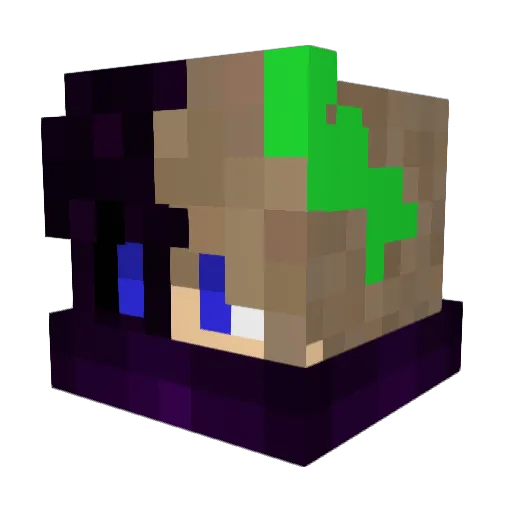 epic_wo1f Minecraft avatar head, 3D render