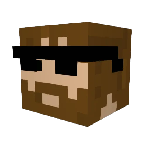 epicatz Minecraft avatar head, 3D render