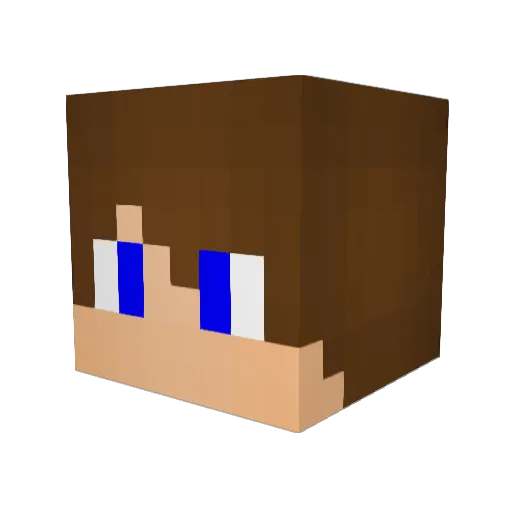 epicbigE28 Minecraft avatar head, 3D render