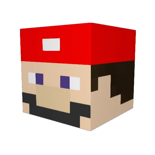 epicdward1337 Minecraft avatar head, 3D render