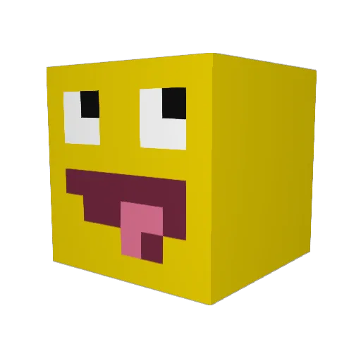 epicfaceman2 Minecraft avatar head, 3D render