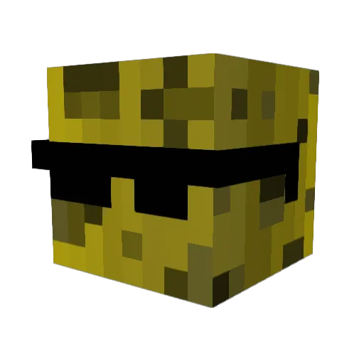 epicfacethat20 Minecraft avatar head, 3D render