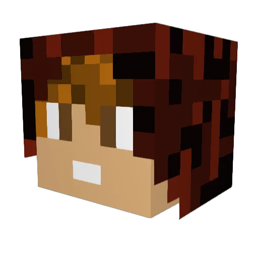 epicfire27 Minecraft avatar head, 3D render