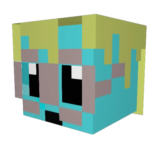 epicgage Minecraft avatar head, 3D render