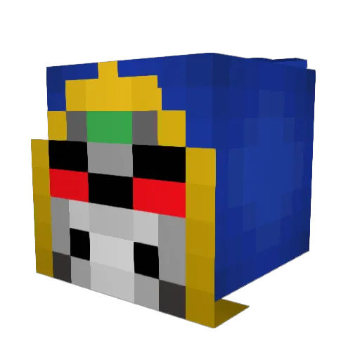 epicgamingman Minecraft avatar head, 3D render