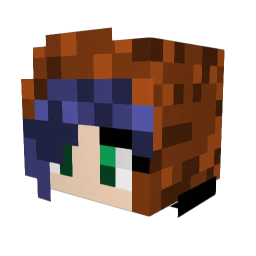 epicgirly00 Minecraft avatar head, 3D render