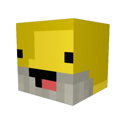 epicguzz Minecraft avatar head, 3D render