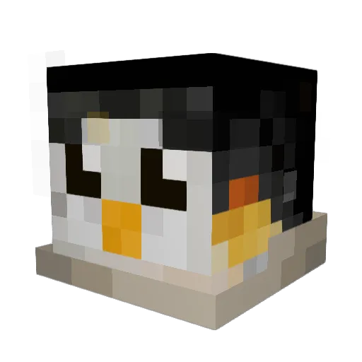 epicicecrrream Minecraft avatar head, 3D render