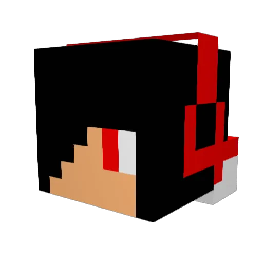 epiciceman407 Minecraft avatar head, 3D render