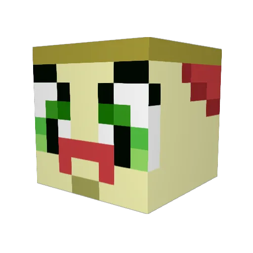 epicllamas3 Minecraft avatar head, 3D render