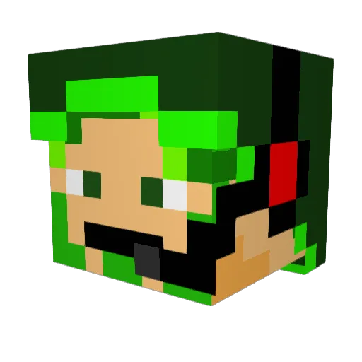 epicmonsterman0 Minecraft avatar head, 3D render