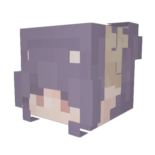 epicomono Minecraft avatar head, 3D render