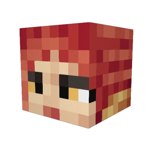 epicrach Minecraft avatar head, 3D render