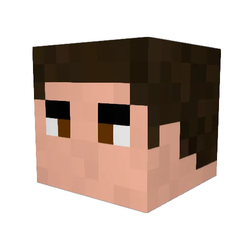epicsause Minecraft avatar head, 3D render
