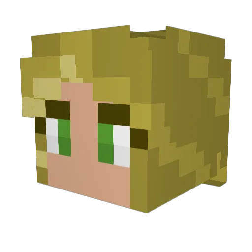 epicseren Minecraft avatar head, 3D render
