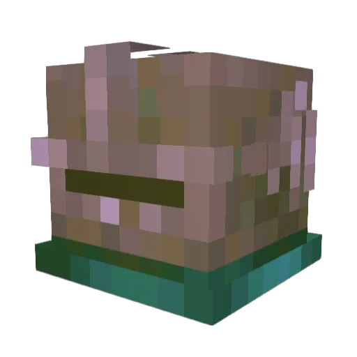 epicsuperduperma Minecraft avatar head, 3D render