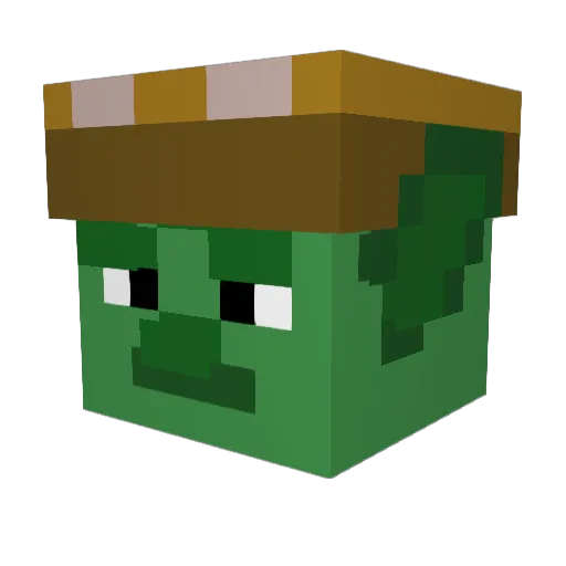 epictacoseater Minecraft avatar head, 3D render