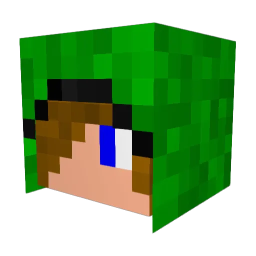 epicwarrior03 Minecraft avatar head, 3D render