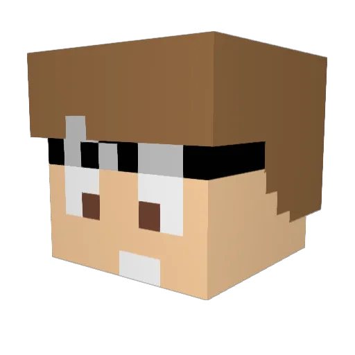 epicwin1593 Minecraft avatar head, 3D render