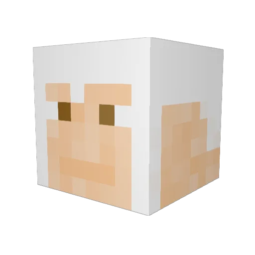 epicwolfman123 Minecraft avatar head, 3D render