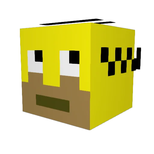 epicworld1 Minecraft avatar head, 3D render