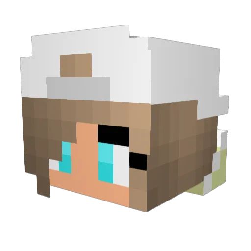 epikzoom Minecraft avatar head, 3D render