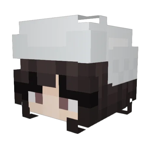epoir Minecraft avatar head, 3D render