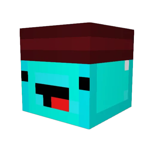 epope Minecraft avatar head, 3D render
