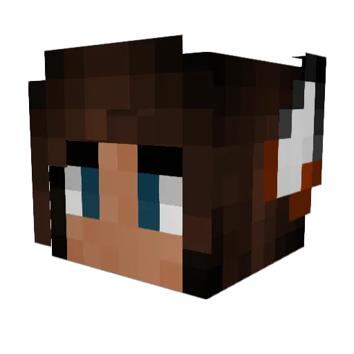 eppblaster Minecraft avatar head, 3D render