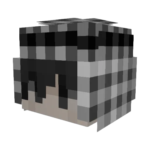 eppufs Minecraft avatar head, 3D render