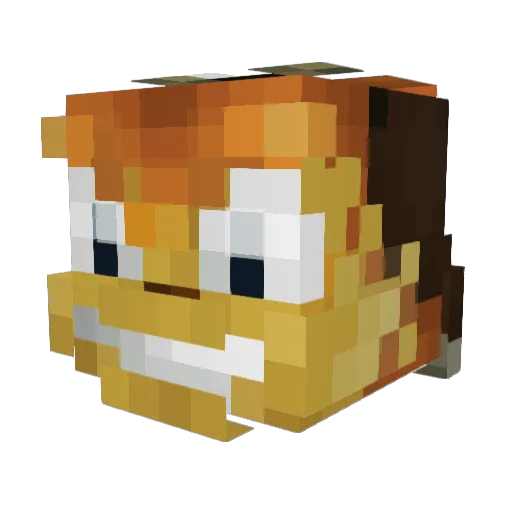 epsilonn15 Minecraft avatar head, 3D render