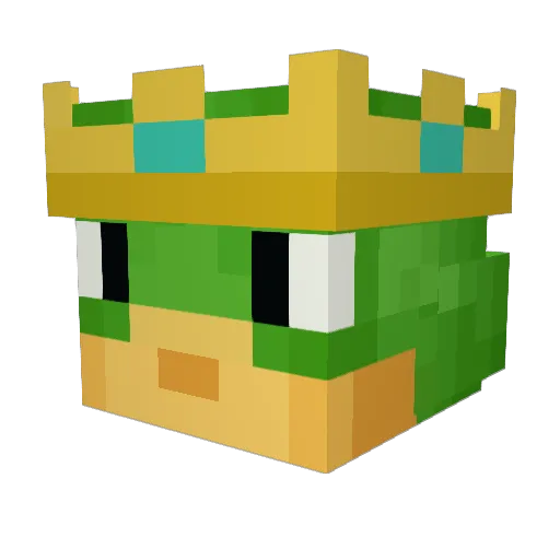 epste Minecraft avatar head, 3D render