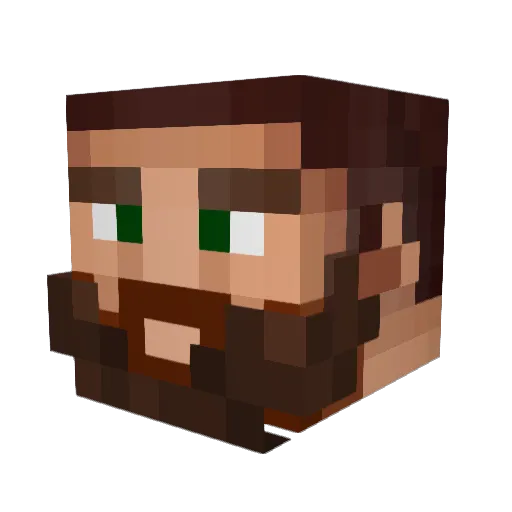 epykSSS Minecraft avatar head, 3D render