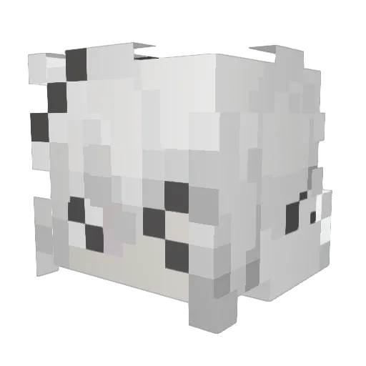 epyukii Minecraft avatar head, 3D render